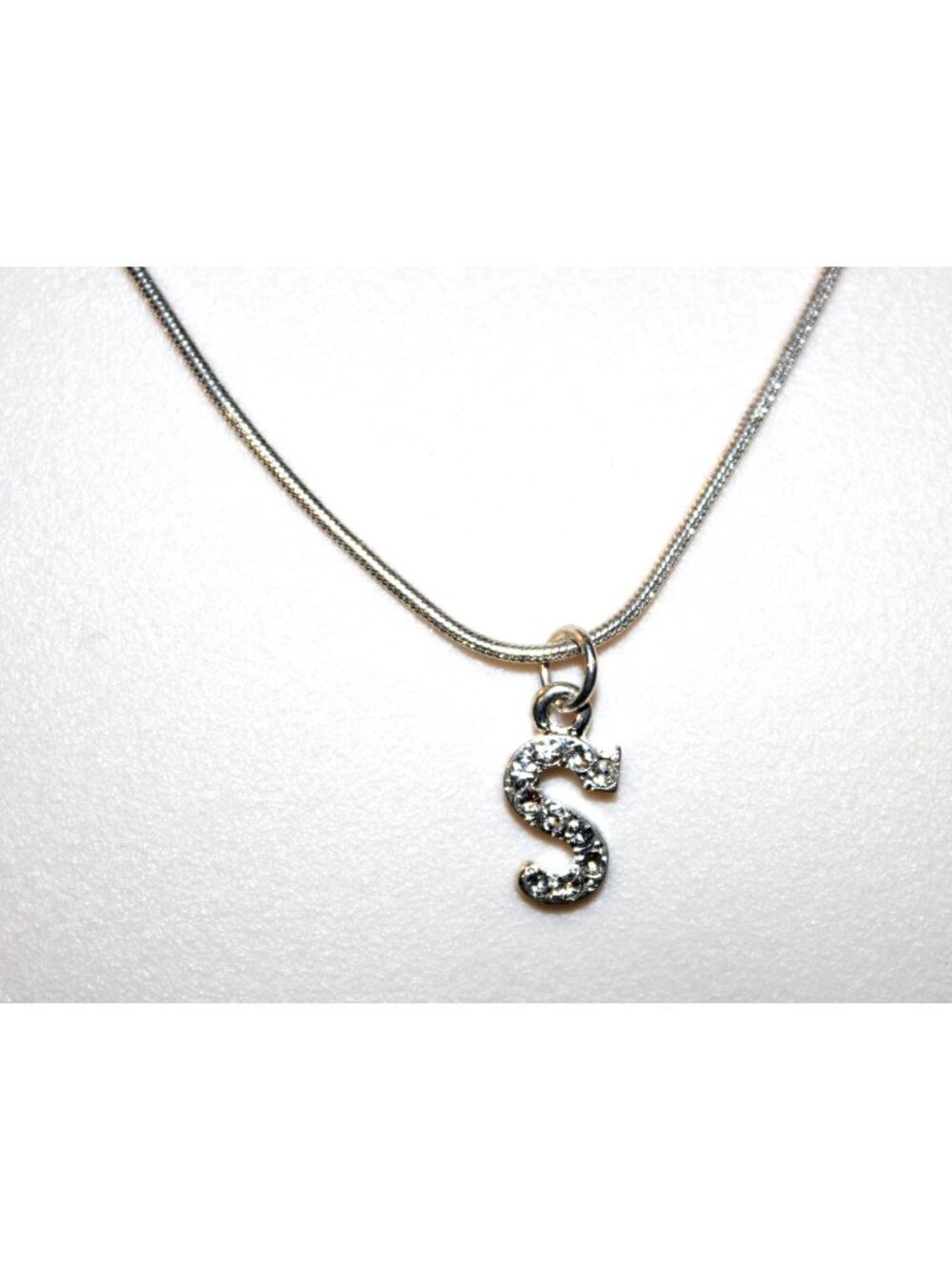 Limited Too "S" Initial Charm Pendant Necklace Vintage Y2K Deadstock NLM Child